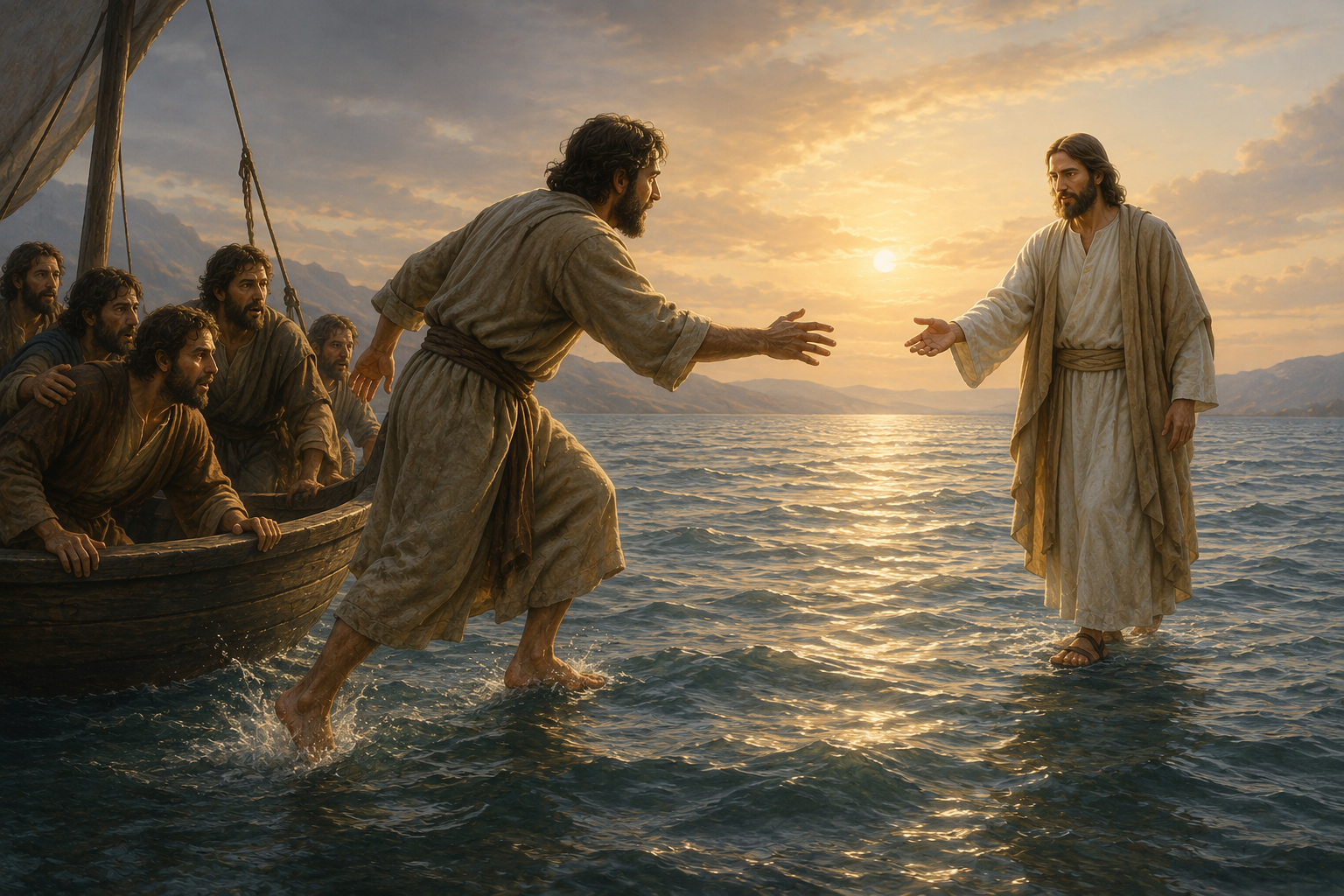 Biblical illustration for COURAGE CROSSING