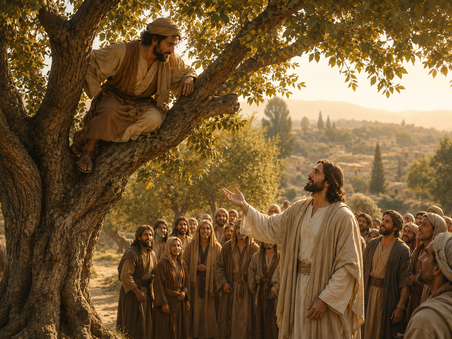 Biblical illustration for ZACCHAEUS PATH